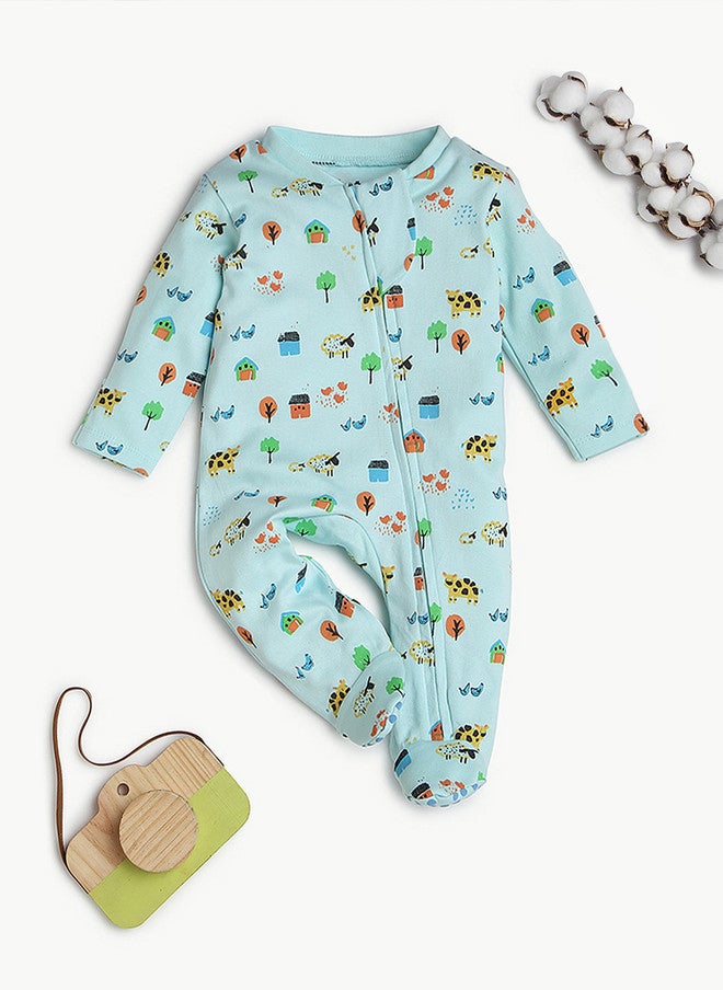 Bontots Infant Boys Organic Cotton Sleepsuit - Image 2